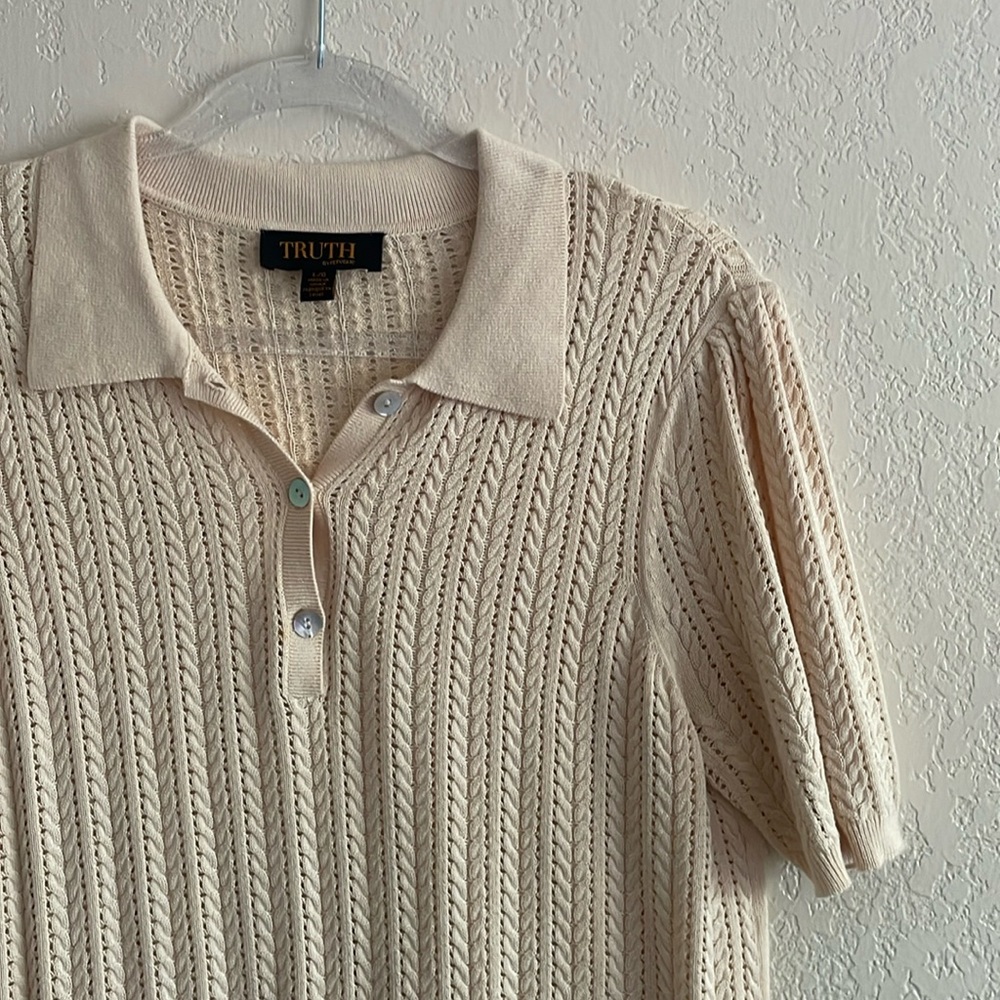 Collared Knit Top